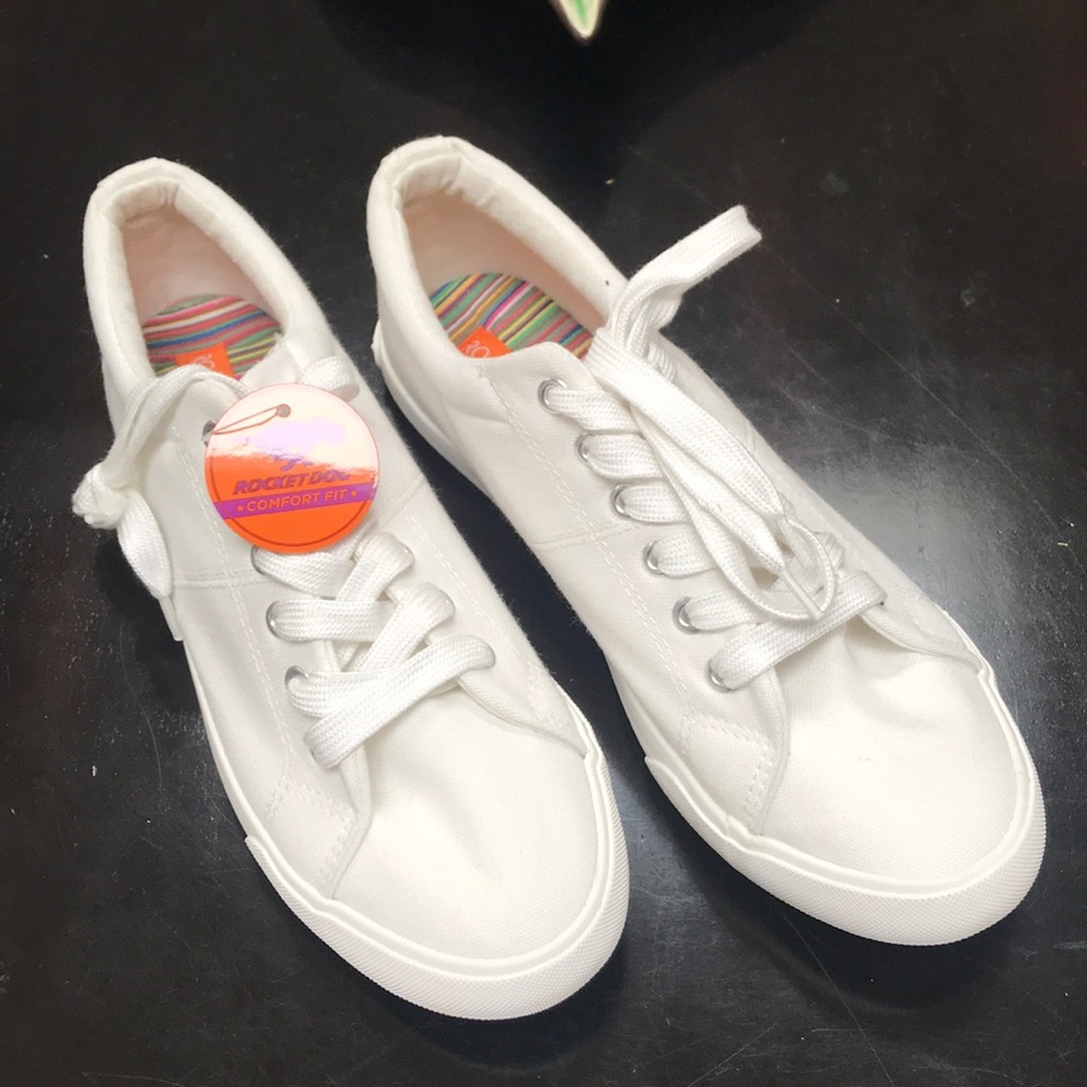 Rocket dog all white sneakers